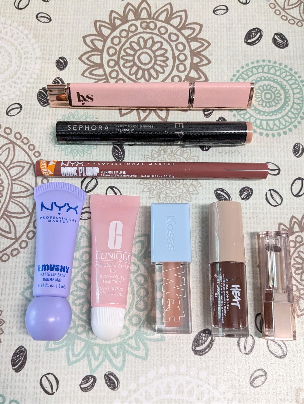 Lipstick, Lip Balm, Gloss & Liner Bundle - 8pc